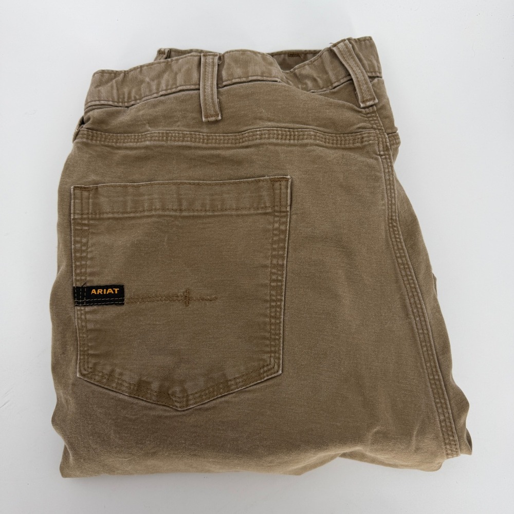 Ariat Rebar M4 Relaxed Straight DuraStretch Pants Field Khaki 42x32 10030239